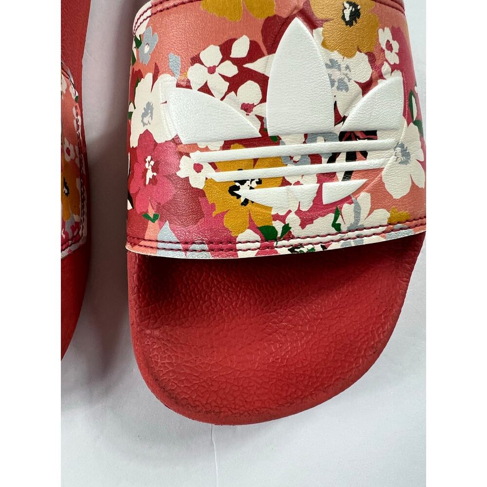 Adidas Kid's Adilette Lite Slides - Hazy Rose / Cloud White size 3 Big Kid - Picture 5 of 7